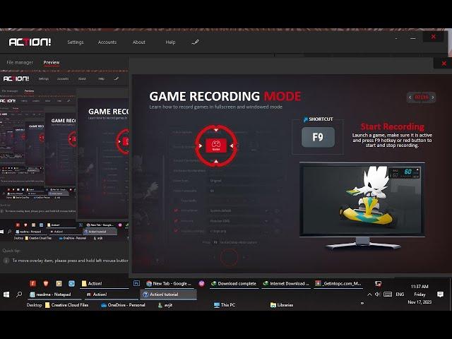 Mirillis Action! Overview Streaming Recording Software Gaming PC#2023