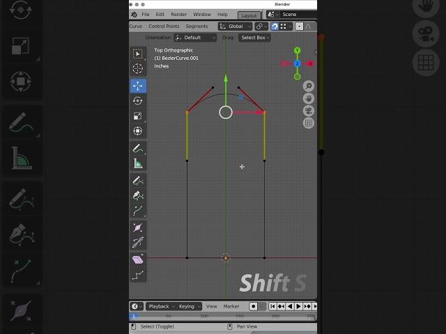 Part 1, Vector Handles in Blender are awesome! #shorts