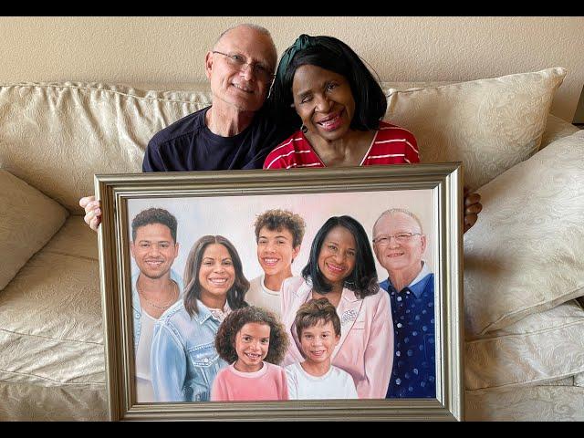 Our Son surprised us with a beautiful gift from "Paint Your Life"