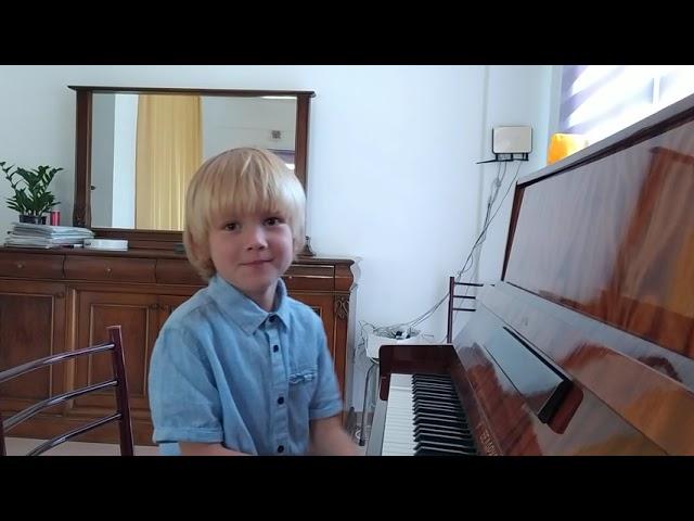 WNYLE Piano Competition 2021. Victor Solodukhin 5 y.o. Rock &Roll by Sergey Balandin.