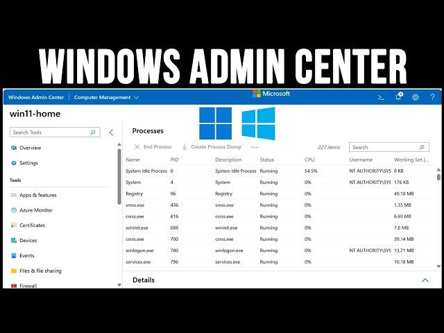 Manage your Windows 10 & 11 Desktop PCs with the Microsoft Windows Admin Center Tool