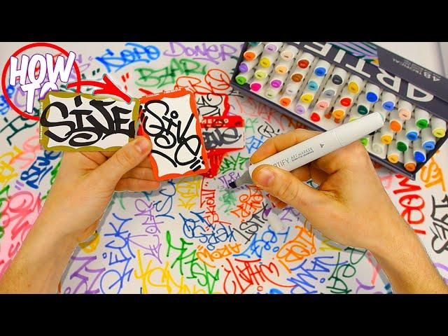 How To Tag Graffiti Letters Tutorial - Basic