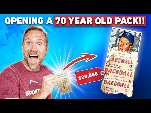 I Just Opened a $20,000 Pack of Cards from 70 YEARS AGO! Ripping 1952 Bowman!