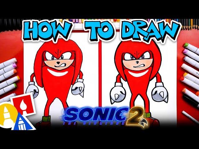 How To Draw Knuckles From Sonic The Hedgehog 2