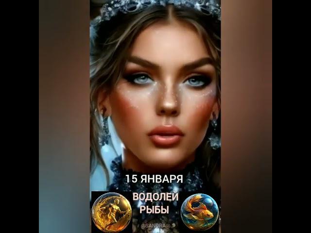 Гороскоп на 15 января #гороскопнакаждыйдень #знакизодиака #звезды