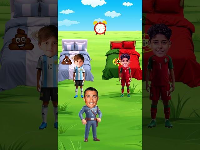 Who Did It in the Bed?!  Ronaldo vs Messi vs the Kids!