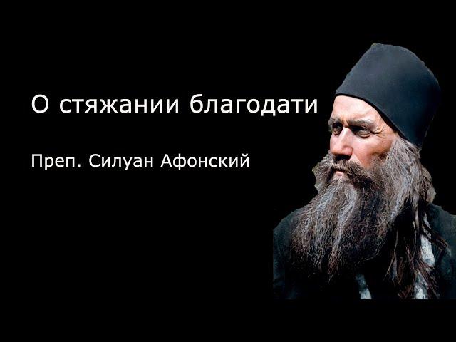 О стяжании благодати | Преподобный Силуан Афонский