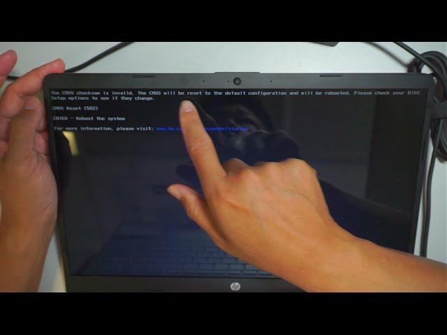 HP Laptop CMOS Reset 502 Error Checksum is Invalid