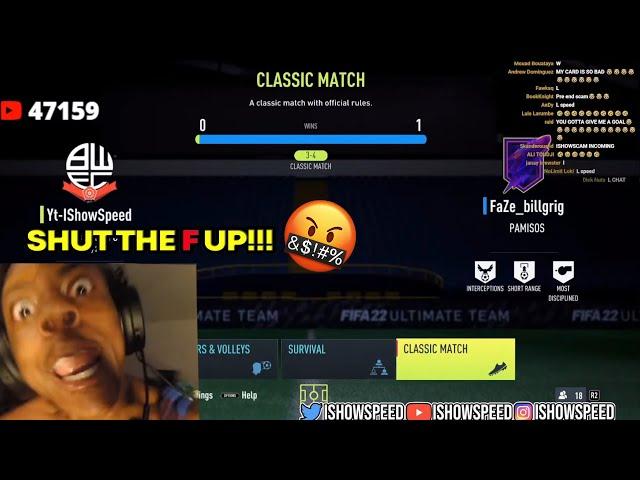 iShowSpeed Rages After losing in a FIFA Wager | (Hilarious) 