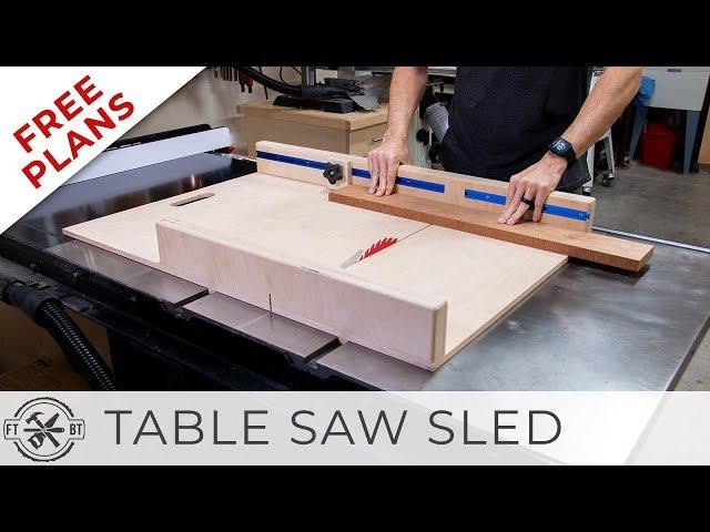 Simple Table Saw Sled with FREE Plans | DIY Woodworking