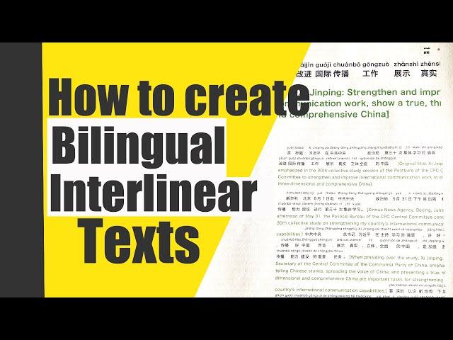 How to Create Your Own Bilingual Texts in Seconds