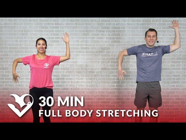 30 Minute Full Body Stretch Routine - Total Body Stretching Exercises & Flexibility Stretches