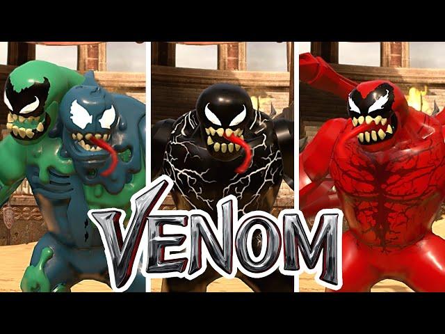 Venom Trilogy - Every Character Powers and Abilties in LEGO Video Game