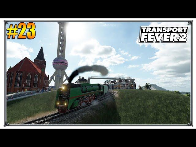 Развитие города | Transport Fever 2 песочница с модами | S02 #23 (жд игры)