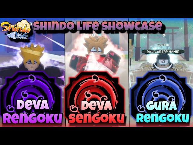 Deva Rengoku, Deva Sengoku & Gura Rengoku Shindo Life Showcase