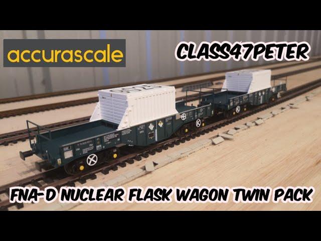 Accurascale FNA-D Nuclear Flask Carrier Wagon Twin Pack | Review and Running