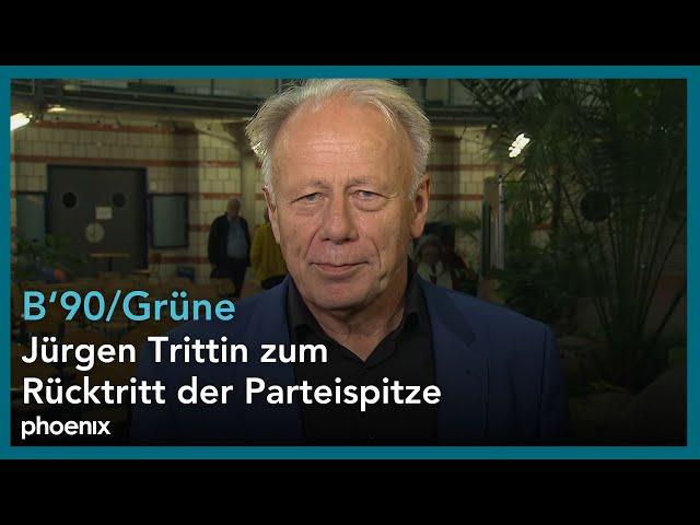 Jürgen Trittin zum Rücktritt der Parteispitze