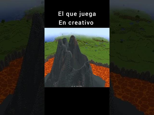 Tipos de jugadores en Minecraft #minecraftshorts #memes