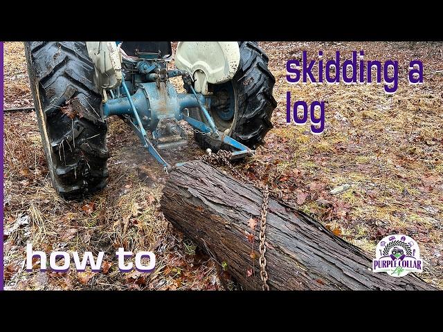 Ford tractor log skidding for beginners