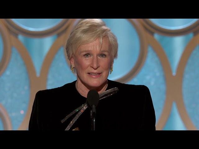 [HD] Glenn Close Wins Best Actress | 2019 Golden Globes