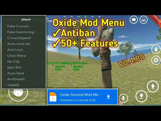 Oxide Mod Menu AntiBan 50+ Features Free Download