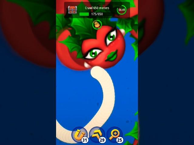 BIGGEST snake worm io game #tranding #gaming #wormszone #viralvideo #shorts