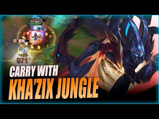 QIUYI KHA'ZIX - HOW TO CARRY WITH KHA'ZIX 14.21 | KHA'ZIX VS EKKO