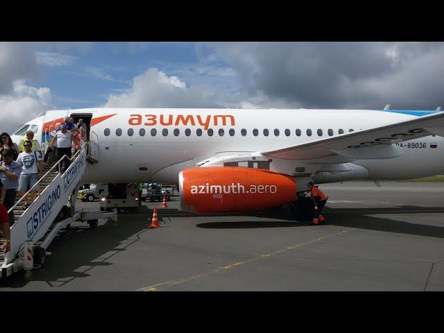 SSJ-100 Взлет из Нижнего Новгорода, Аэропорт "Стригино" / Takeoff from Nizhny Novgorod