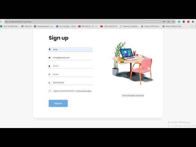 Login and Registration using JSP + Servlet + JDBC + MySQL [2022]-Complete Video