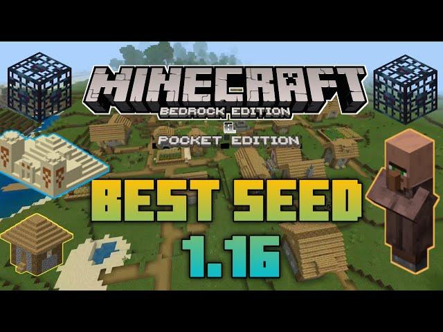 I found the BEST SEED for MINECRAFT 1.16, 1.15, 1.14 [MCPE, Minecraft Bedrock Edition]