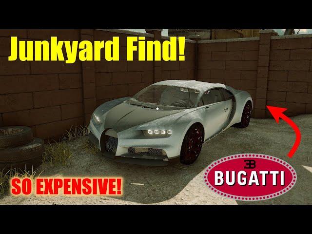 Rebuilding A Junkyard Find! - Bugatti Chiron | Car Mechanic Simulator 18 [4K]