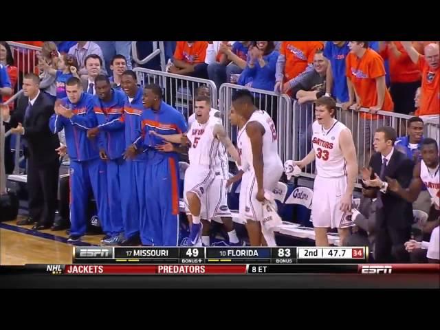 Florida's Michael Frazier Dunk vs Missouri