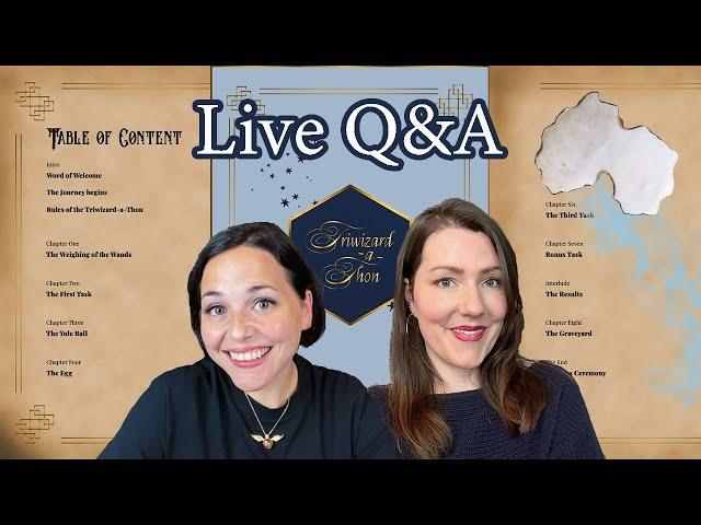 Live Q&A Triwizard-a-Thon with Gryffindor Bookworm