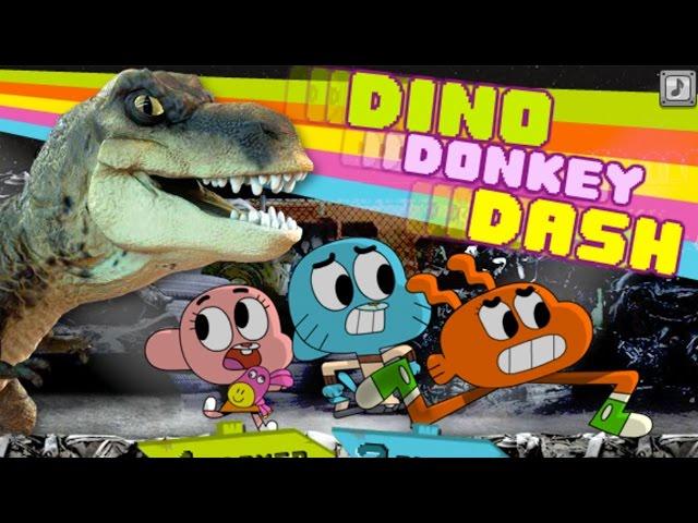 The Amazing World of Gumball: Dino Donkey Dash (High-Score Gameplay)