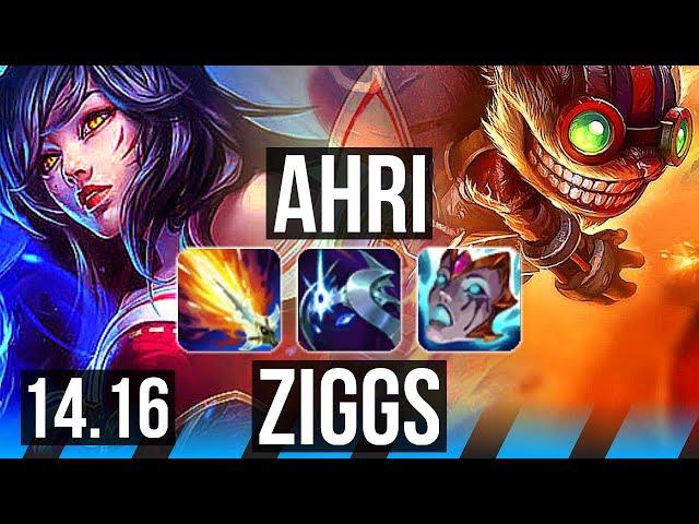 AHRI vs ZIGGS (MID) | 700+ games, 6/4/14 | NA Challenger | 14.16