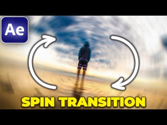 Spin Transition Tutorial in After Effects | Spin Blur Rotation Transition