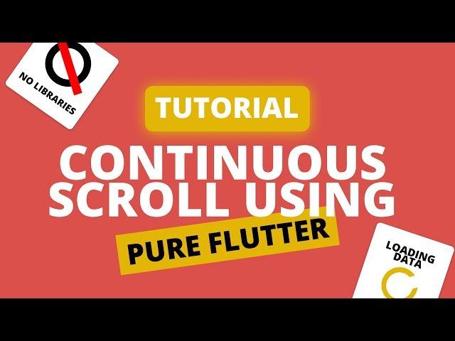 Continuous Scrolling ListView in PURE Flutter