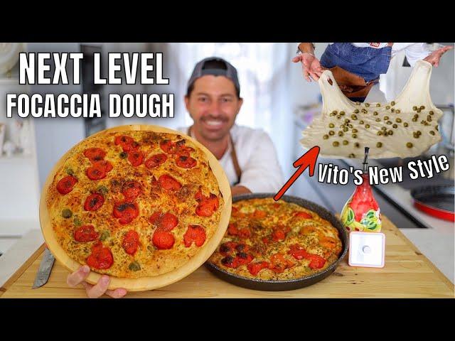 HOW TO MAKE NEXT LEVEL FOCACCIA DOUGH | DOUBLE FERMENTED VITO'S NEW STYLE