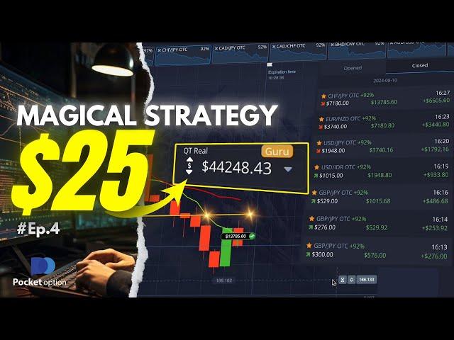 Journey To $100.000 With Magical Pocket Option Strategy  | Binary Options | Pocket Option | Ep.4