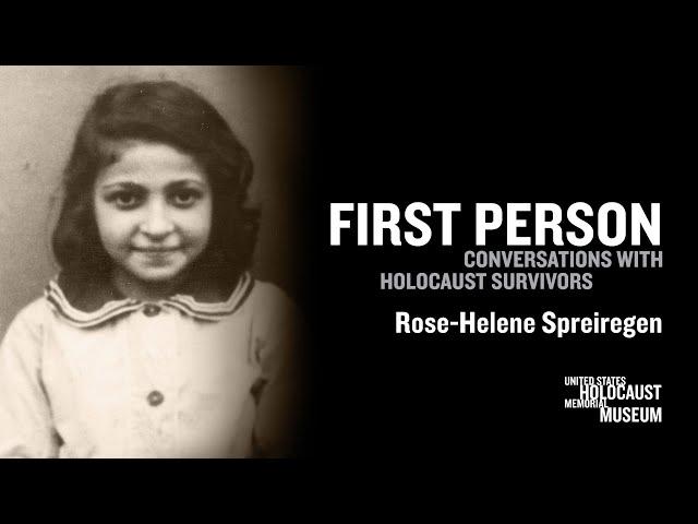 2022 First Person with Holocaust Survivor Rose-Helene Spreiregen