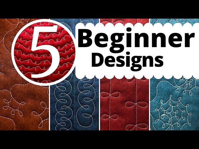 5 Easy Free Motion Quilting Designs With Loops