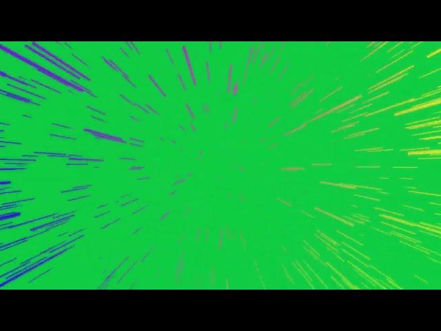 Green Screen: Colored Warp Speed Effect Through the Universe is a great transition or BG