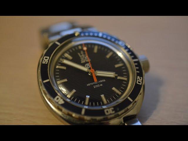 Review of the Vostok Amphibia Neptune 960728 1st gen on the bracelet.