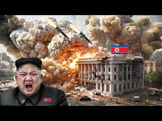 Huge Explosion in Pyongyang City! 70% of North Korea's Largest City Destroyed by US Giant Missile