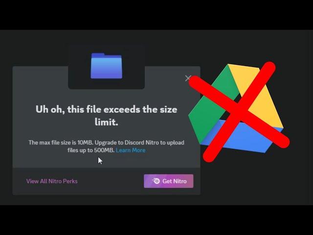 Tutorial - How to Upload big files to Discord without Nitro or Google Drive