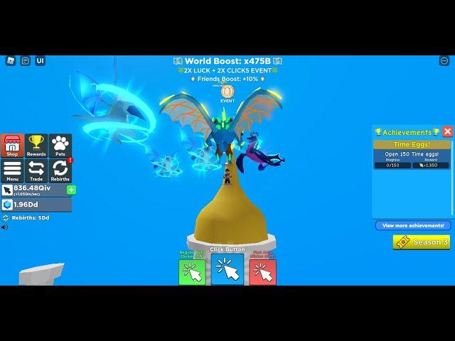 I found a OP glitch in Clicker Simulator - Roblox -