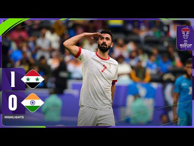 Full Match | AFC ASIAN CUP QATAR 2023™ | Syria vs India