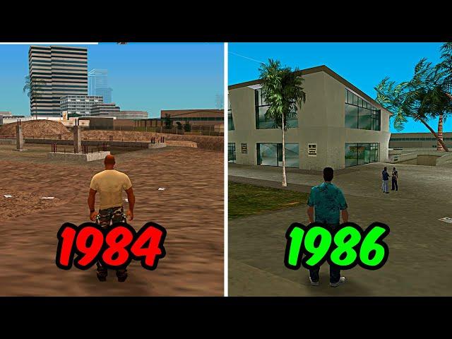 Diferencias en el mapa de los GTA y sus precuelas