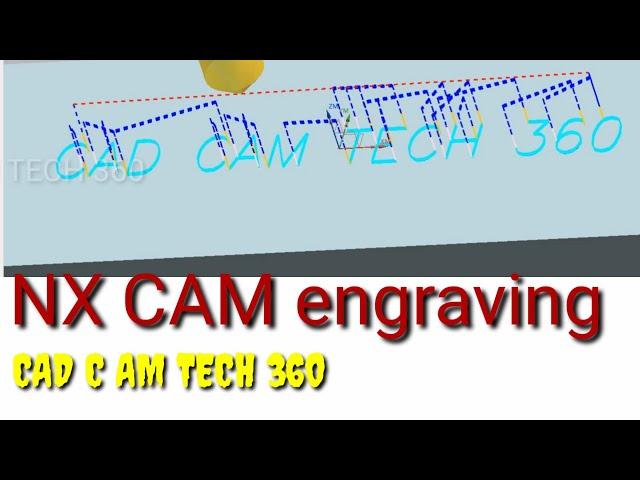 NX CAM engraving|| siemens text programme || NX engraving