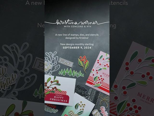 Coming September 9, 2024! My line of stamps, dies, and stencils!